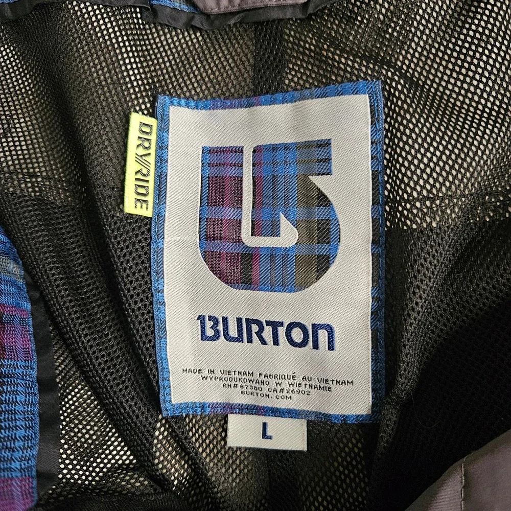 Burton Dryride Tactic Snow Pants Mens Large‎ Gray Waterproof Snowboard Ski Cargo